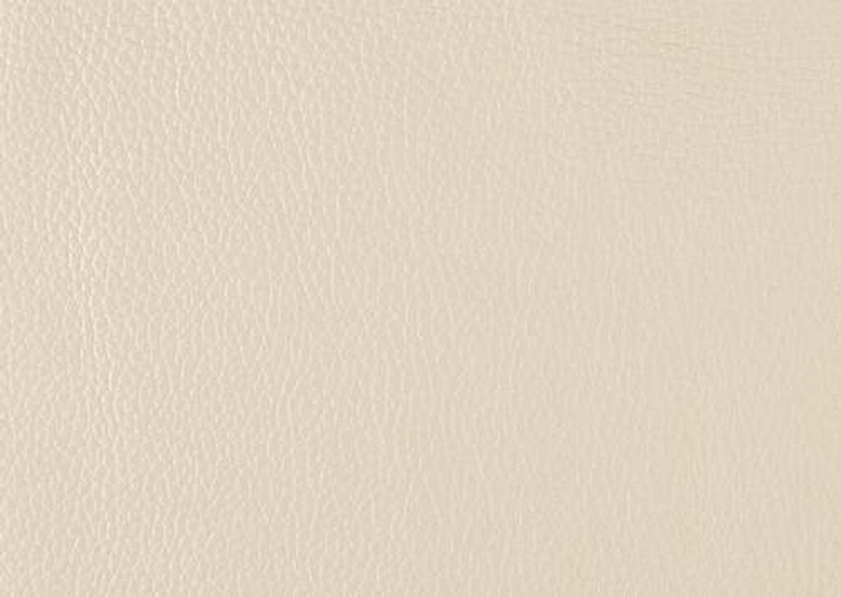 2-SITZER-SOFA Echtleder Creme  - Creme/Schwarz, Design, Leder/Metall (180/82/92cm) - Johann Jakob