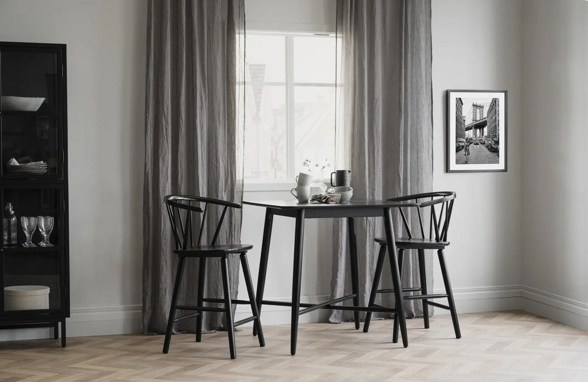 BARBORD i trä  90/90/91 cm  - svart, Design, trä (90/90/91cm) - Rowico