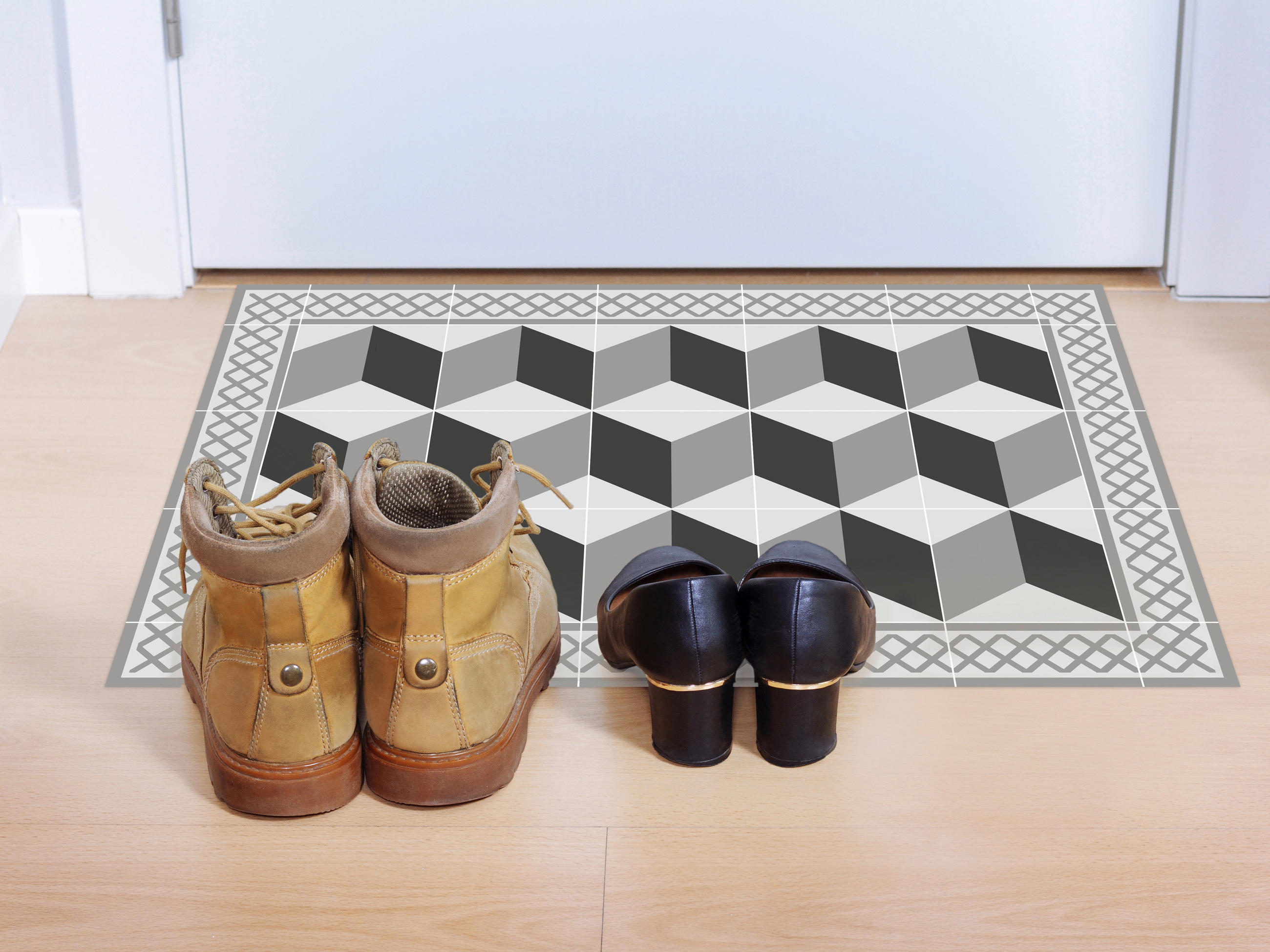 OUTDOORTEPPICH 40/60 cm Grau - Grau, Design, Kunststoff (40/60cm)