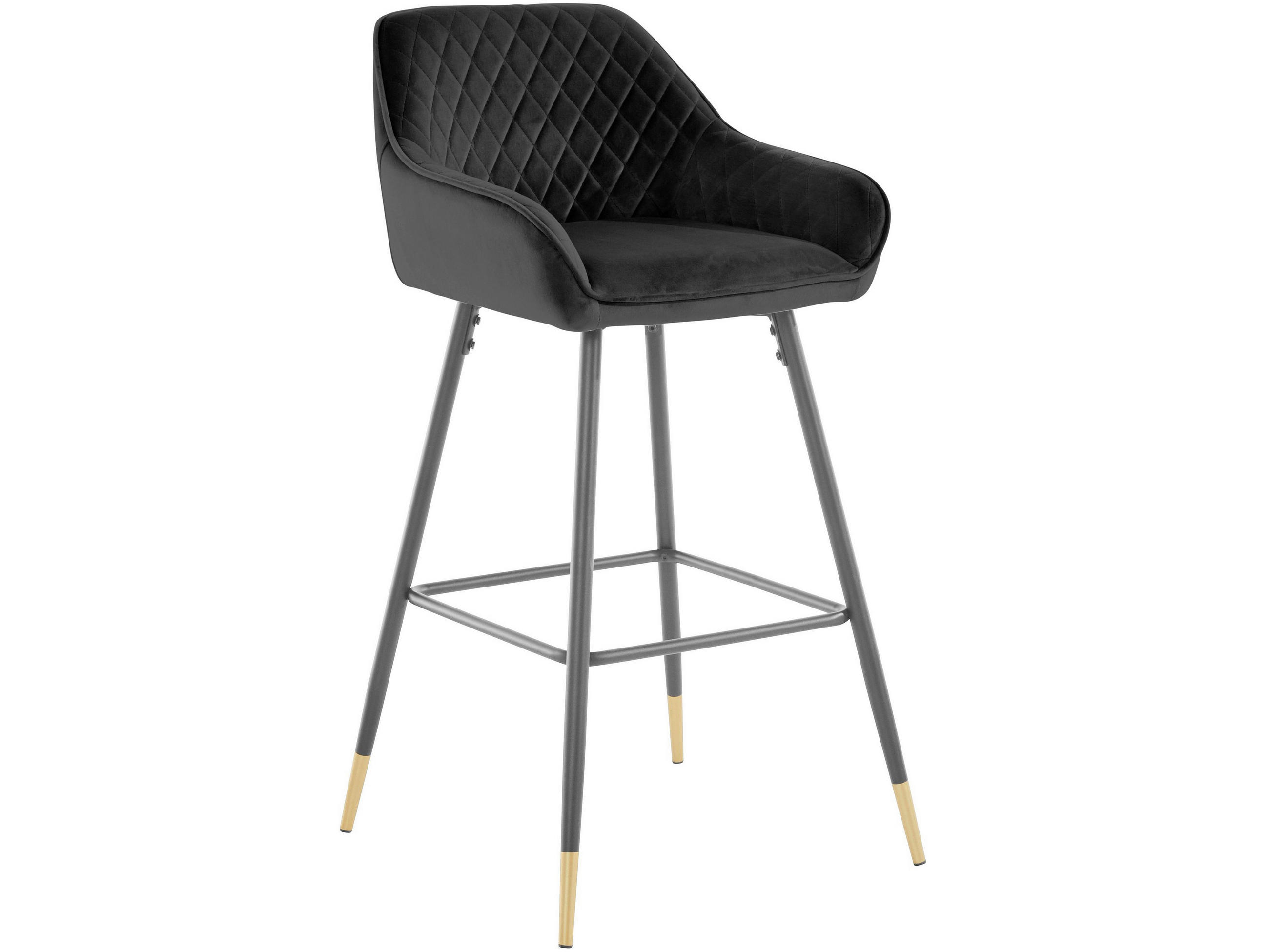 Mid.you Barhocker Bianca Schwarz 50x101x52 cm