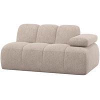 SOFAELEMENT Mojo in Webstoff Sandfarben  - Sandfarben/Schwarz, MODERN, Kunststoff/Textil (164/74/97cm) - Livetastic