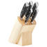 MESSERBLOCK 6-teilig - Hellbraun/Edelstahlfarben, KONVENTIONELL, Holz/Metall (//null) - Justinus MESSERBLOCK 6-teilig - Hellbraun/Edelstahlfarben, KONVENTIONELL, Holz/Metall (//null) - Justinus