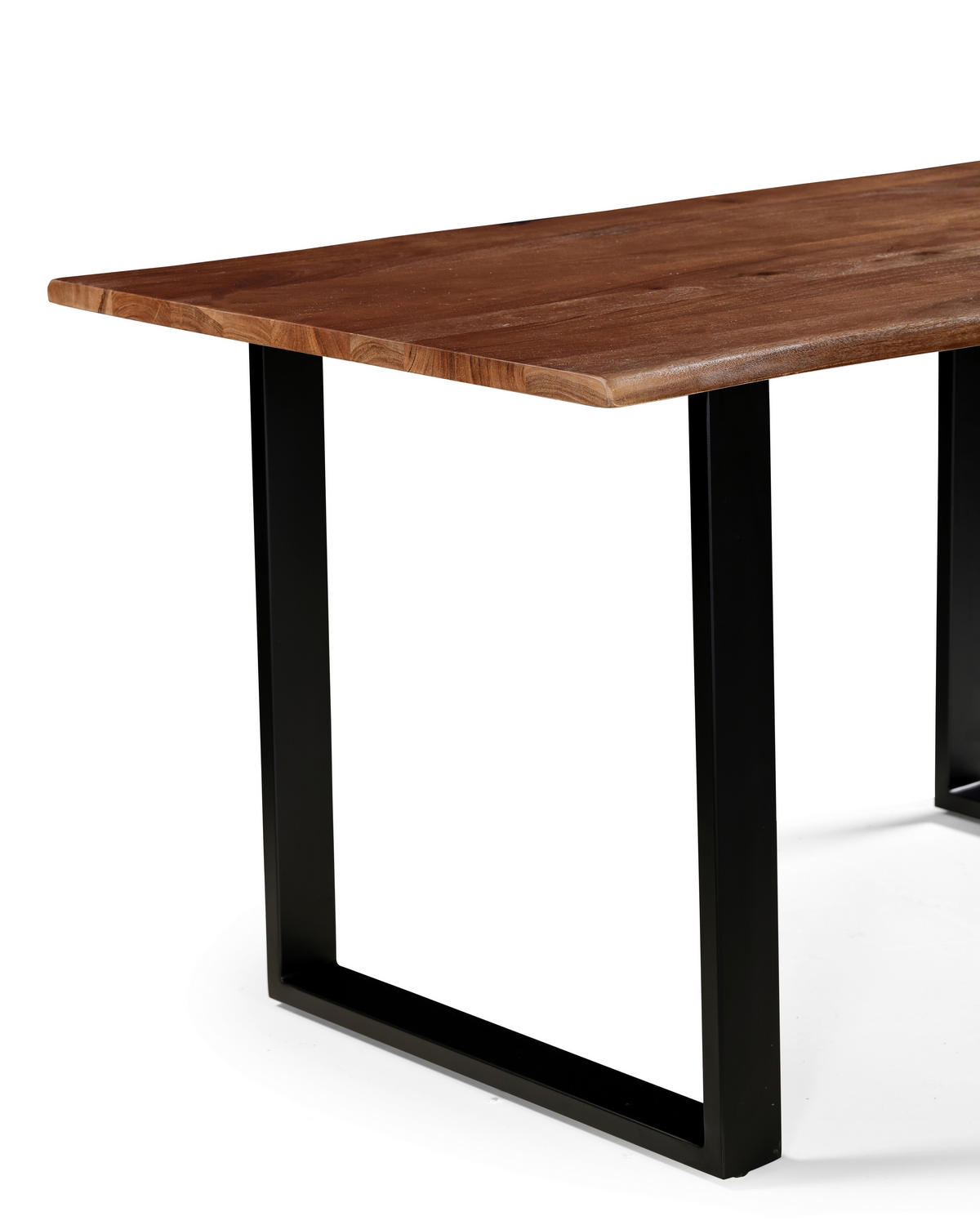 STOL ZA BLAGOVAONICU  crna, boje oraha  drvo, metal      - boje oraha/crna, Moderno, drvo/metal (140/80/76cm) - MID.YOU