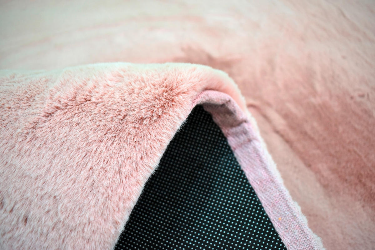 FELLTEPPICH 160/230 cm Olympos Rosa  - Rosa, KONVENTIONELL, Kunststoff/Textil (160/230cm) - Novel