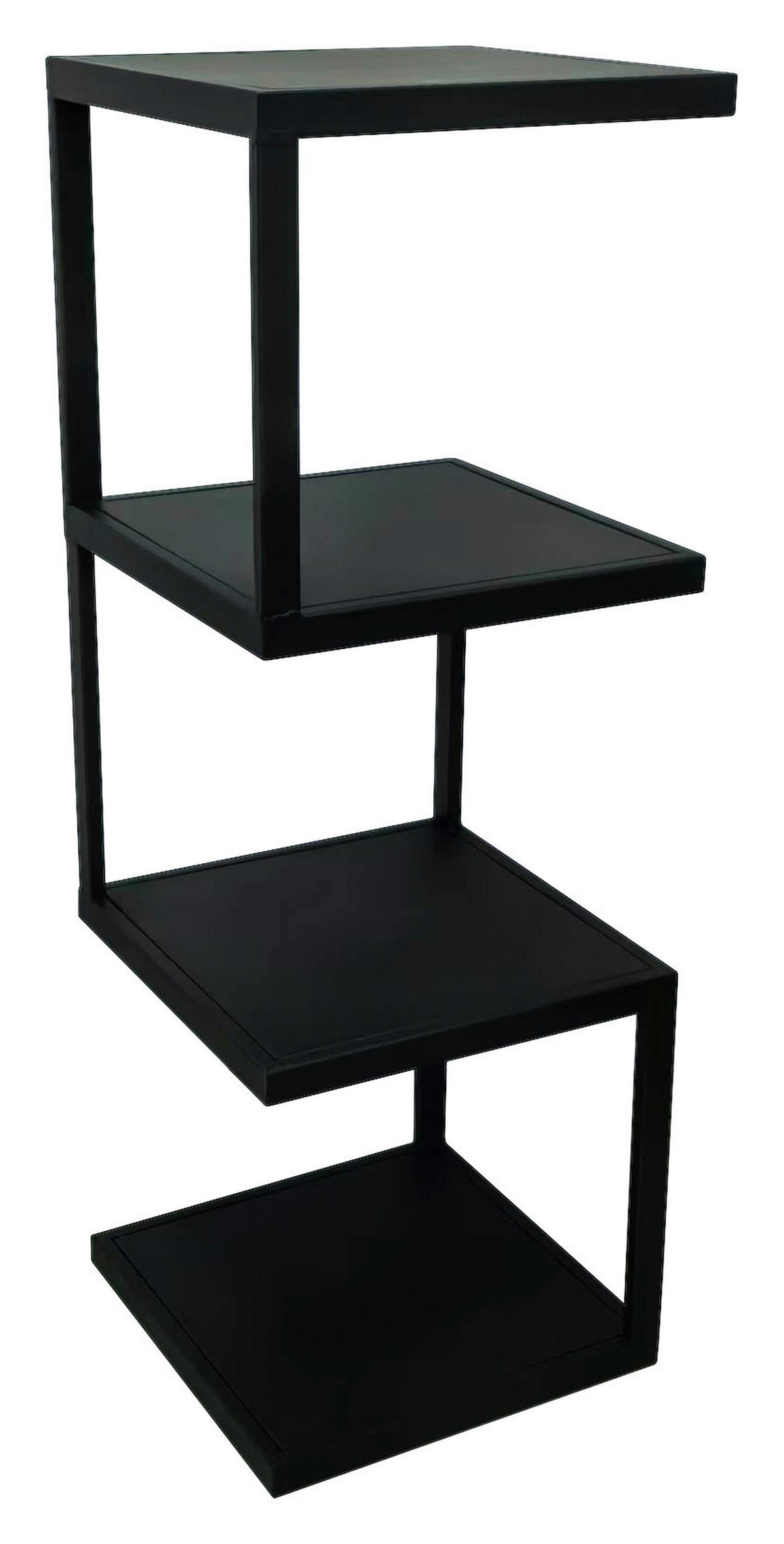 REGAL  25/72/25 cm Schwarz  - Schwarz, Basics, Metall (25/72/25cm) - Carryhome