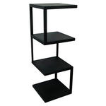 REGAL  25/72/25 cm Schwarz  - Schwarz, Basics, Metall (25/72/25cm) - Carryhome