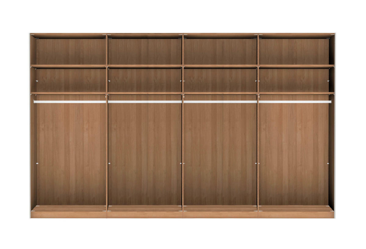 FÜGGESZTETT TOLÓAJTÓS SZEKRÉN részben tömörfa bükk bükk, Pezsgő  - Pezsgő/bükk, Natur, faalapú anyag/Üveg (330/236/67cm) - Linea Natura