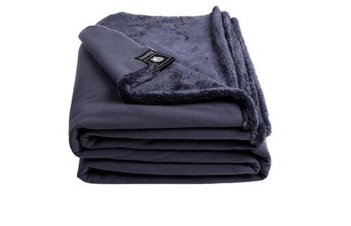 FELLDECKE Reborn Bliss 140/190 cm  - Anthrazit, KONVENTIONELL, Textil (140/190cm) - Zoeppritz