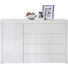 KOMMODE Weiß - Alufarben/Weiß, Design, Holzwerkstoff/Kunststoff (148/94/45cm) - Voleo