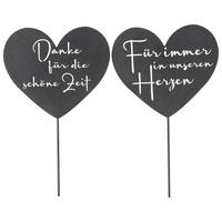 PFLANZENSTECKER - Schwarz, Basics, Metall (18/0,4/33,0cm)