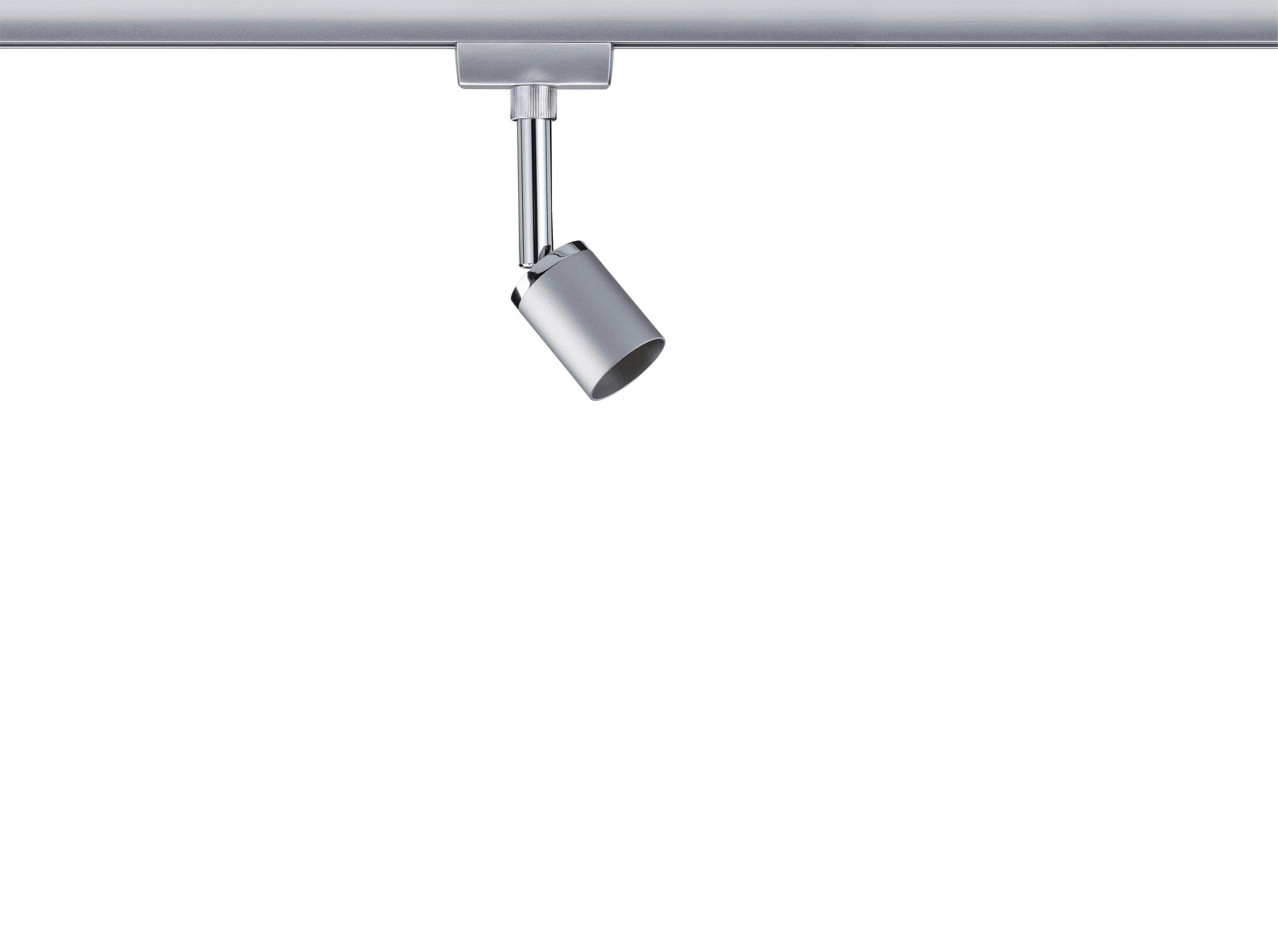 SCHIENENSYSTEM-STRAHLER - Chromfarben, Design, Metall (5,8/11/6,6cm) - Paulmann