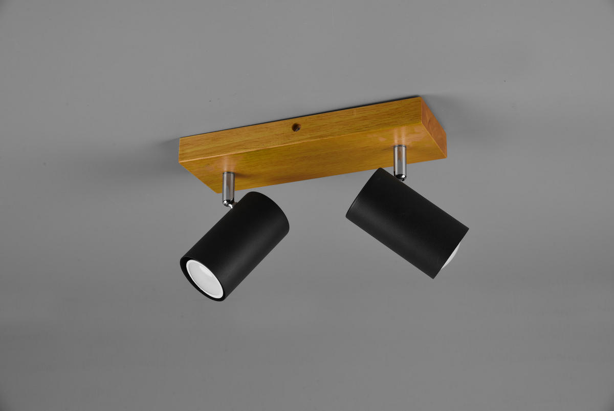 STRAHLER - Schwarz, Design, Holz/Metall (26/16/9cm) - Trio Leuchten