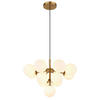 HÄNGELEUCHTE 56/120 cm   - Goldfarben, Design, Glas/Metall (56/120cm) - Globo