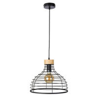 VISEČA SVETILKA  ESPEN      35/150 cm      E27 - črna/rjava, Trend, kovina/les (35/150cm)