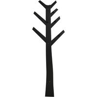 VÄGGHÄNGARE 50/160/11,5 cm  - svart, Basics, trä (50/160/11,5cm)