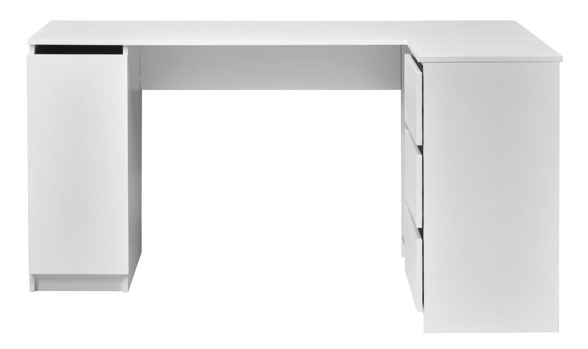 ECKSCHREIBTISCH  in Weiß  - Weiß, MODERN, Holzwerkstoff (154/77/84.5cm) - MID.YOU