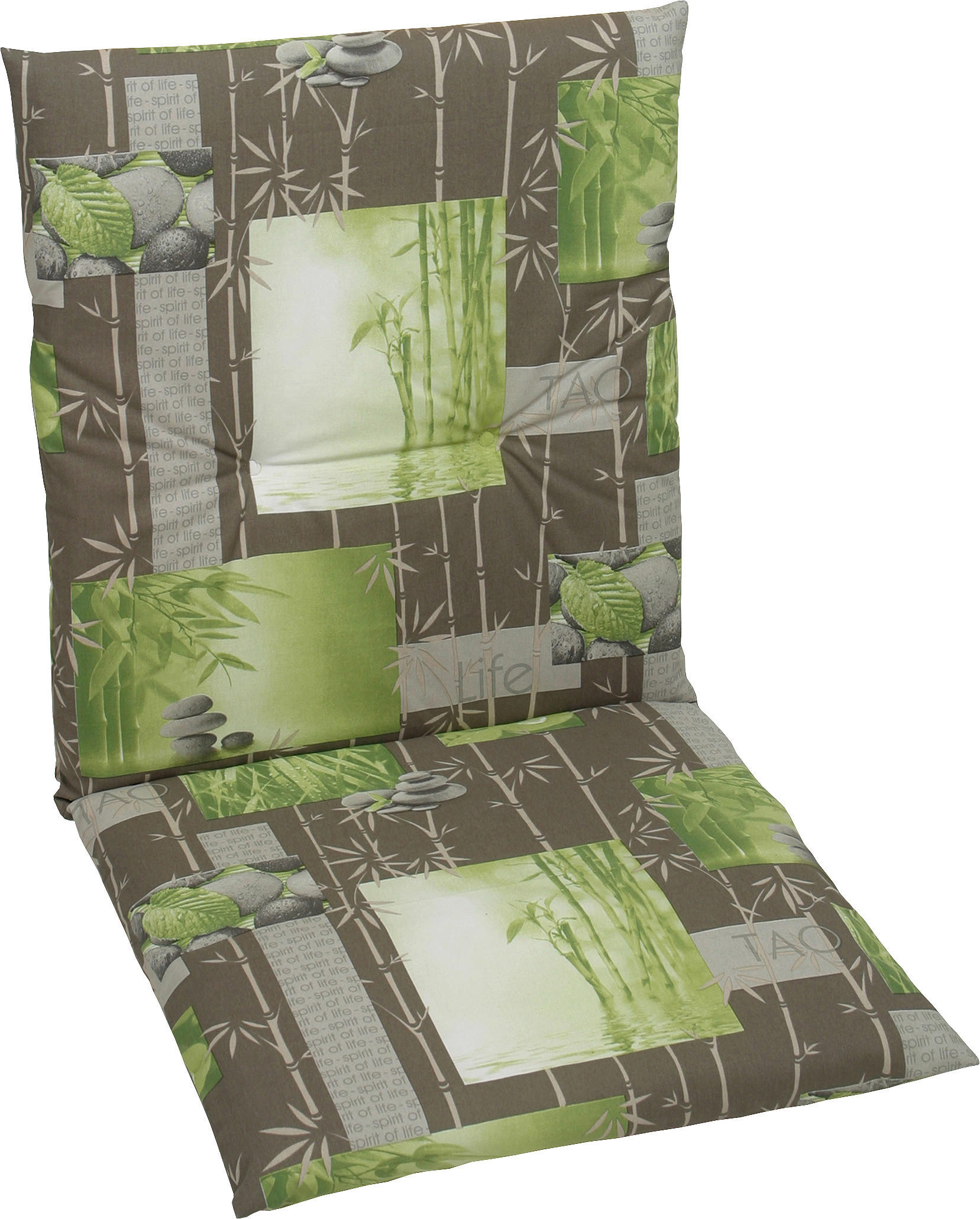 JASTUK ZA STOLICU  48/3/98 cm    - fango/zelena, Design, tekstil (48/3/98cm)