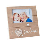 BILDERRAHMEN 21/21/2,4 cm  - Braun/Weiß, Trend, Holzwerkstoff/Textil (21/21/2,4cm) - My Baby Lou