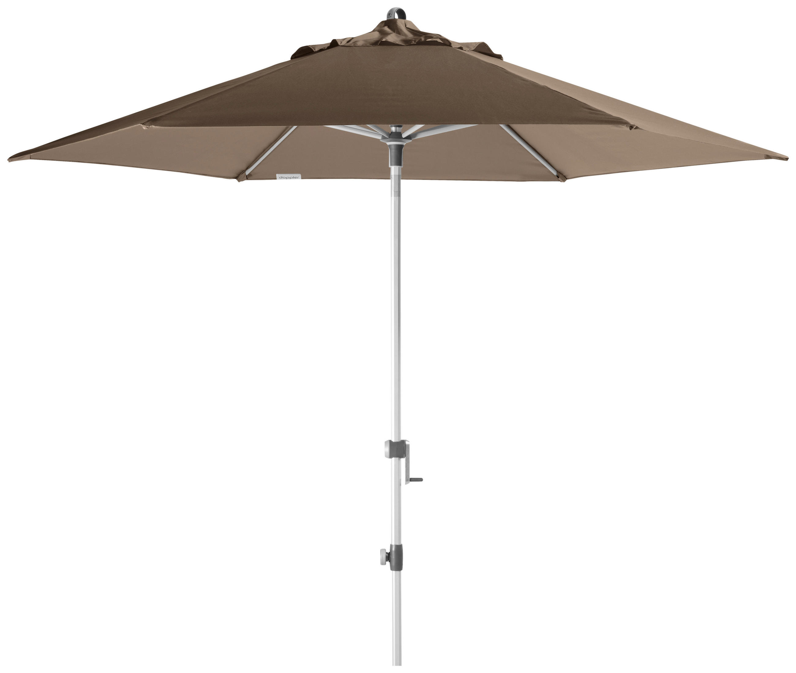 SONNENSCHIRM 280 cm Greige  - Greige/Silberfarben, Basics, Textil/Metall (280/280cm) - Doppler