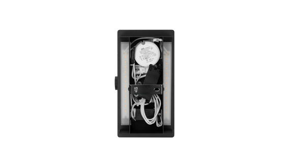 LED-WANDLEUCHTE LANCASTER - Schwarz, Basics, Metall (23/9-16/12cm) - Novel