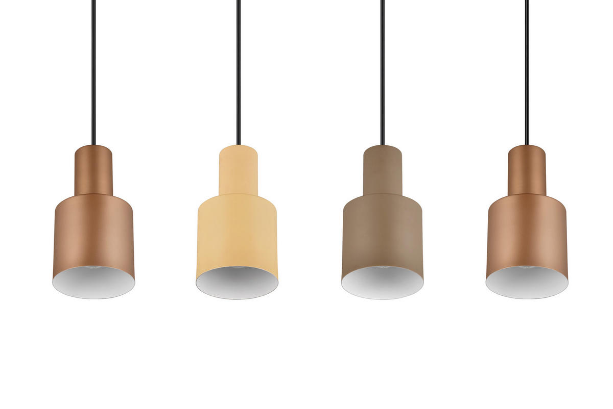 HÄNGELEUCHTE 87/12/150 cm  - Taupe/Beige, Design, Metall (87/12/150cm)