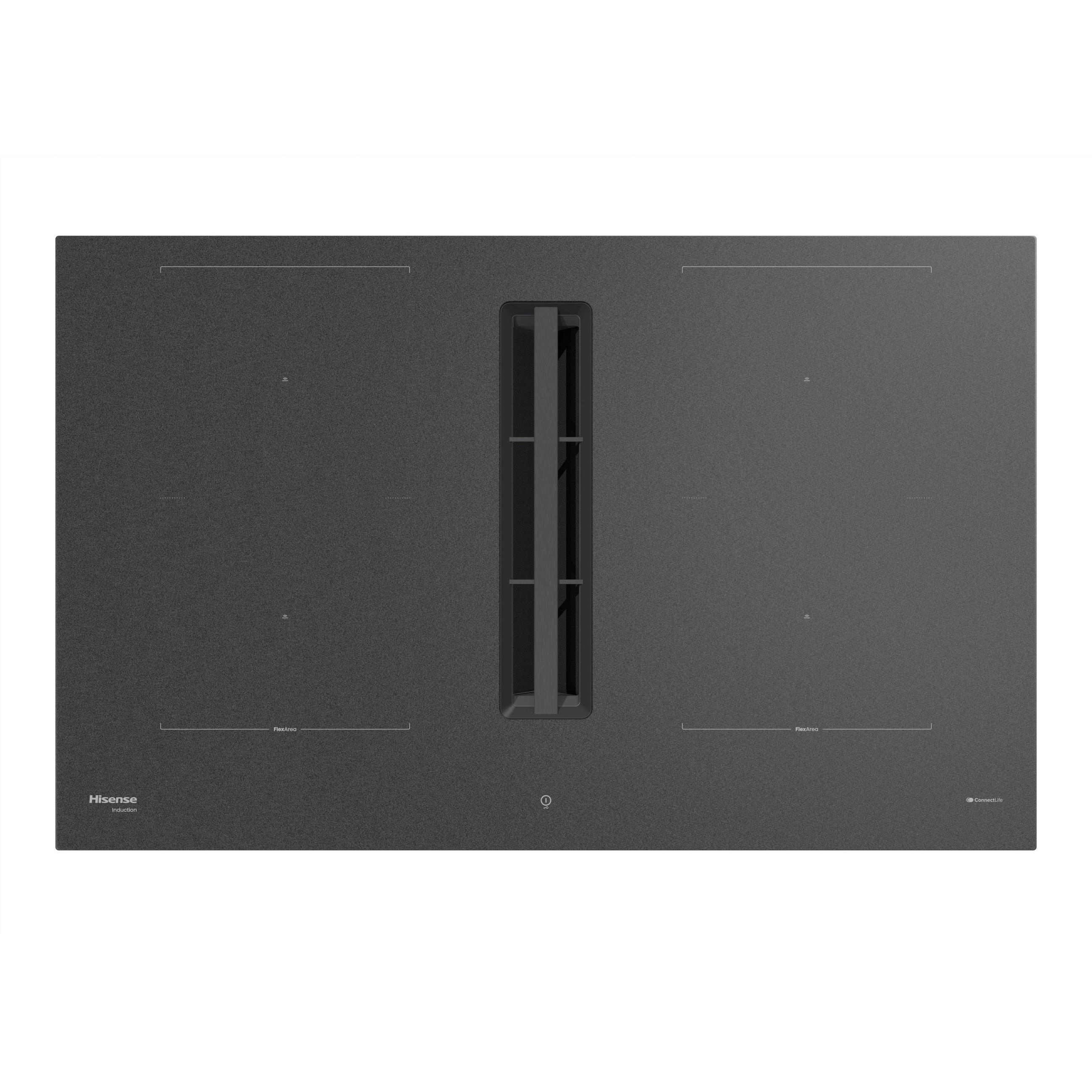 KOCHFELD-DUNSTABZUG-KOMBI HEH8443BSCWF1  - Schwarz, Basics, Glas/Metall (83/23,3/52cm) - Hisense