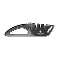MESSERSCHÄRFER  Metall, Glas  - Schwarz, Basics, Glas/Kunststoff (27,5/7,5/3,5cm) - CHEF CUISINE