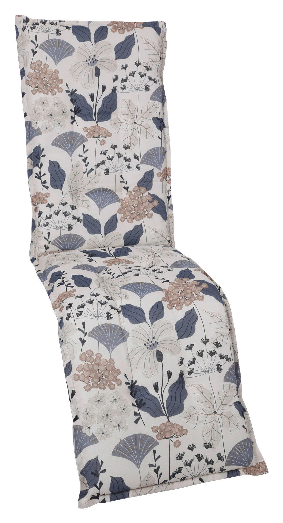 RELAXSESSELAUFLAGE Floral  - Blau/Beige, Design, Textil (50/6/170cm)