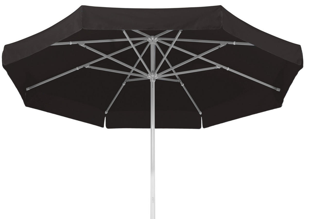 SLUNEČNÍK 300 cm - černá/barvy stříbra, Basics, kov/textil (300cm) - Schneider