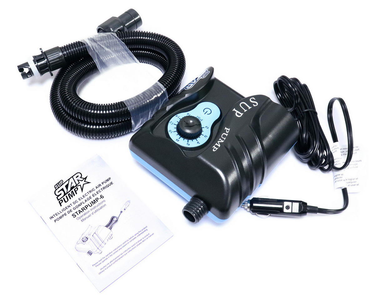 ELEKTR. LUFTPUMPE  - Blau/Schwarz, Basics, Kunststoff (18,5/16,5/26,5cm)