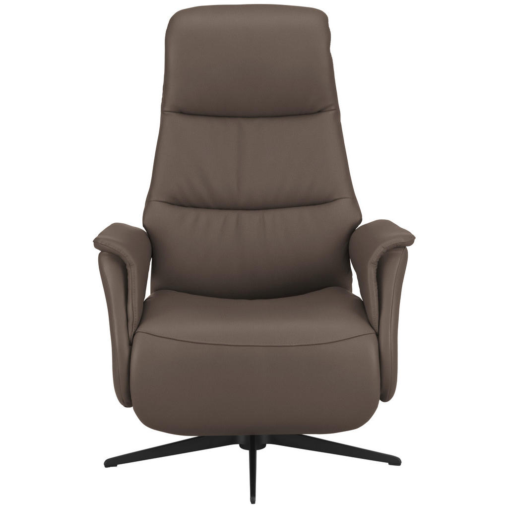 Thumbnail - Welnova Relaxsessel, Graubraun, Leder, Echtleder, Spaltleder, 74x105x83 cm, Lederauswahl, erweiterbar (Typenauswahl), Re...