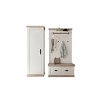 GARDEROBE 3-teilig  in 190/201/45 cm  - Hellbraun/Pinienfarben, Design, Holzwerkstoff (190/201/45cm) - MID.YOU
