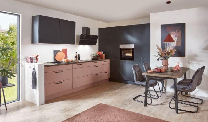 BEÉPÍTHETŐ KONYHA - sötétzöld, Design, faalapú anyag - Celina