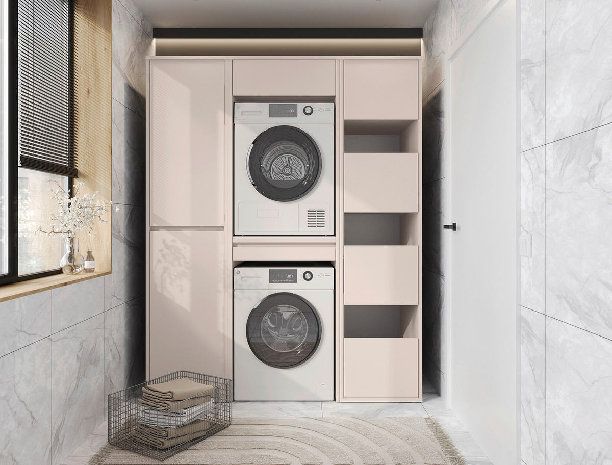 MEHRZWECKSCHRANK 50/210/67,5 cm  in Kaschmir  - Kaschmir, Basics, Holzwerkstoff (50/210/67,5cm) - Xora