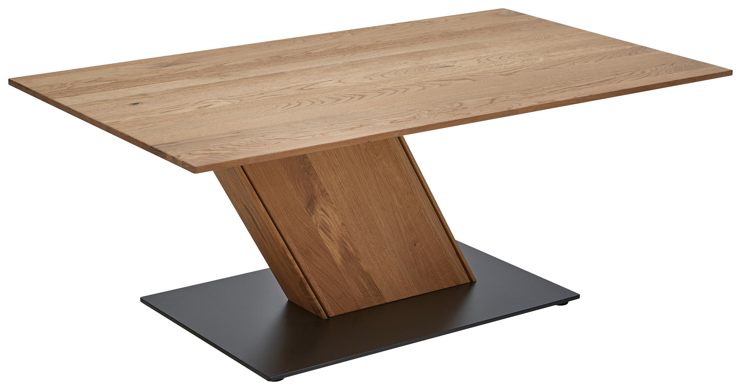 COUCHTISCH in Holz, Metall 115/65/45 cm  - Eichefarben, Design, Holz/Metall (115/65/45cm) - Valnatura