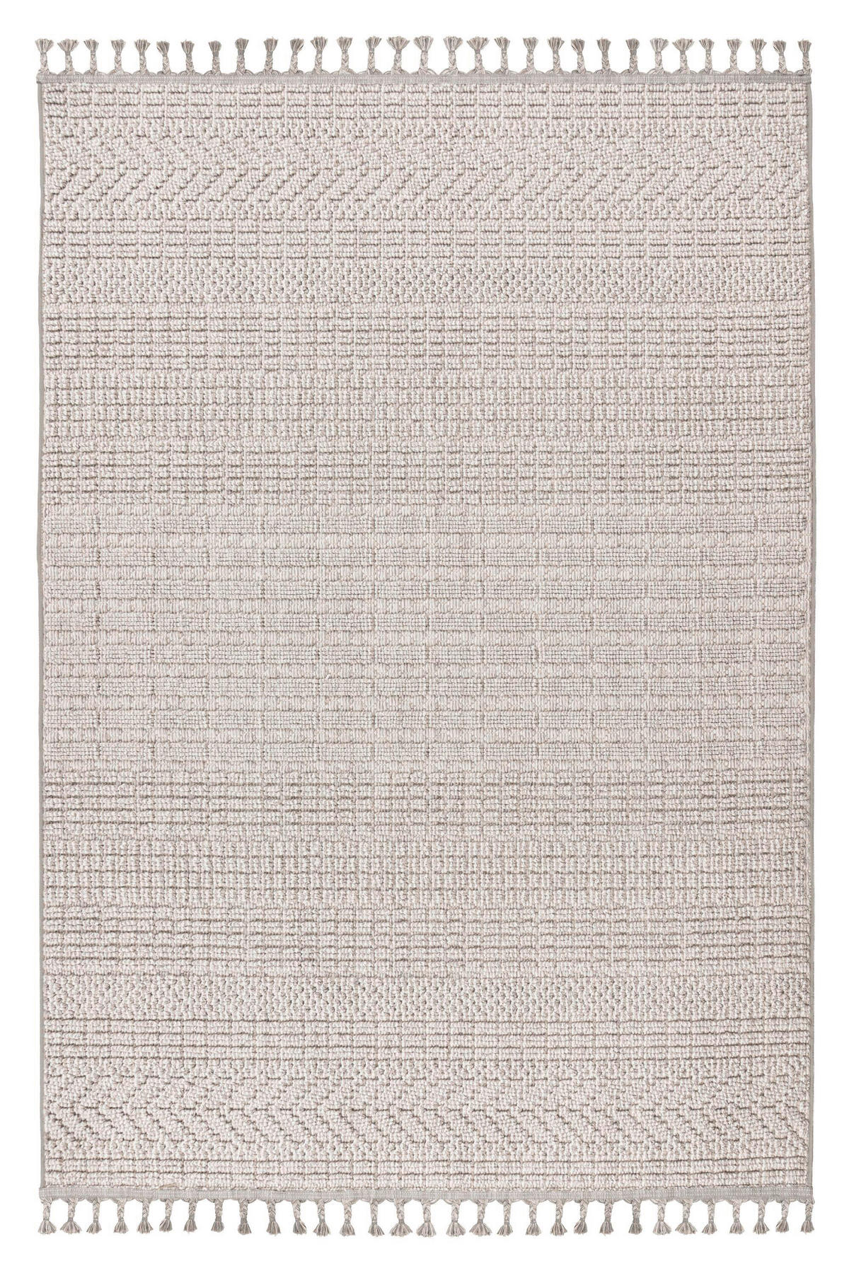 FLACHWEBETEPPICH 120/170 cm Silberfarben  - Silberfarben, Basics, Textil (120/170cm) - Kayoom