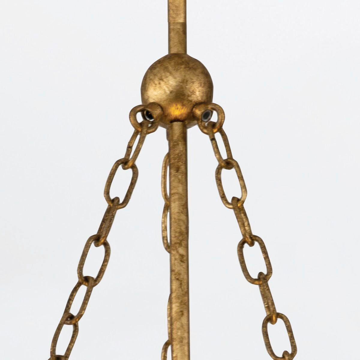 HÄNGELEUCHTE Quintiesse 113/53,3/53,3 cm  - Goldfarben, KONVENTIONELL, Glas/Metall (113/53,3/53,3cm) - Elstead Lighting