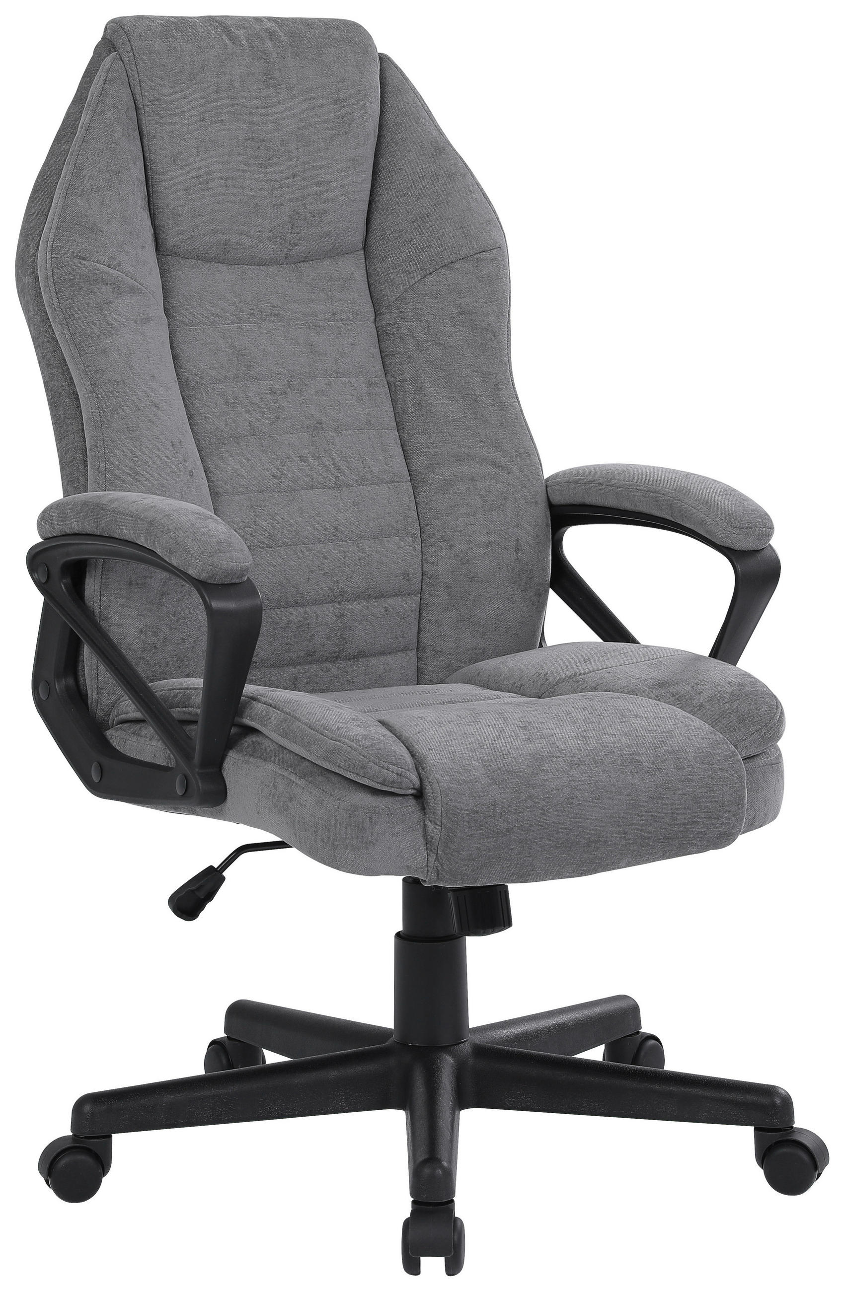 Scaun Directorial, janilie, gri - negru/gri, Konventionell, plastic/lemn (63/110-120/69cm) - Venda