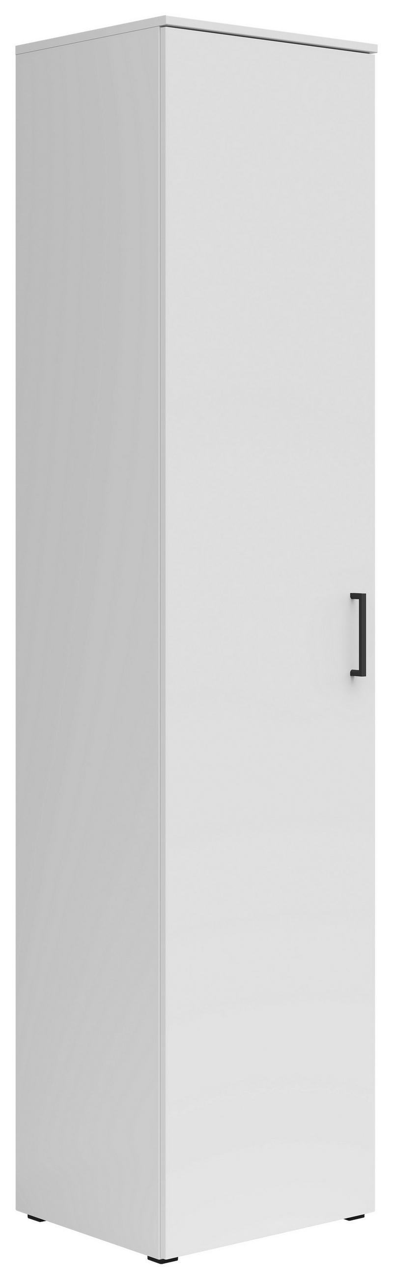 DULAP MULTIFUNCȚIONAL in alb  - alb/antracit, Modern, plastic/material pe bază de lemn (45/195/40cm) - Carryhome