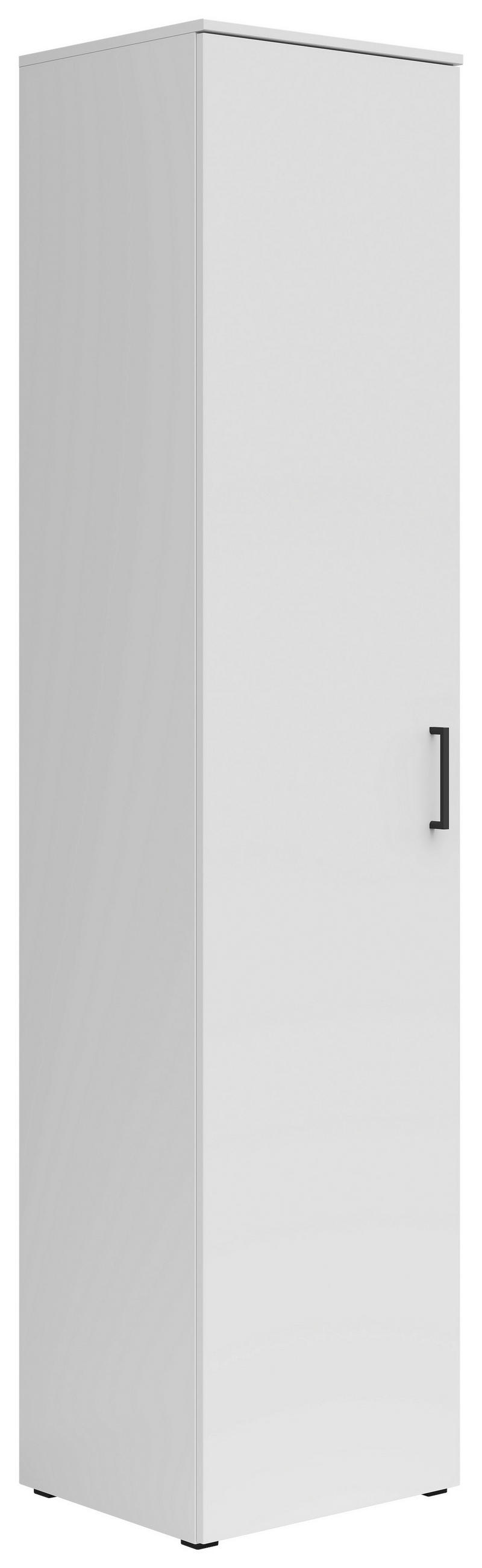 VIŠENAMENSKI ORMAR bela  45/195/40 cm  - bela/crna, Moderno, pločasti materijal/plastika (45/195/40cm) - Carryhome
