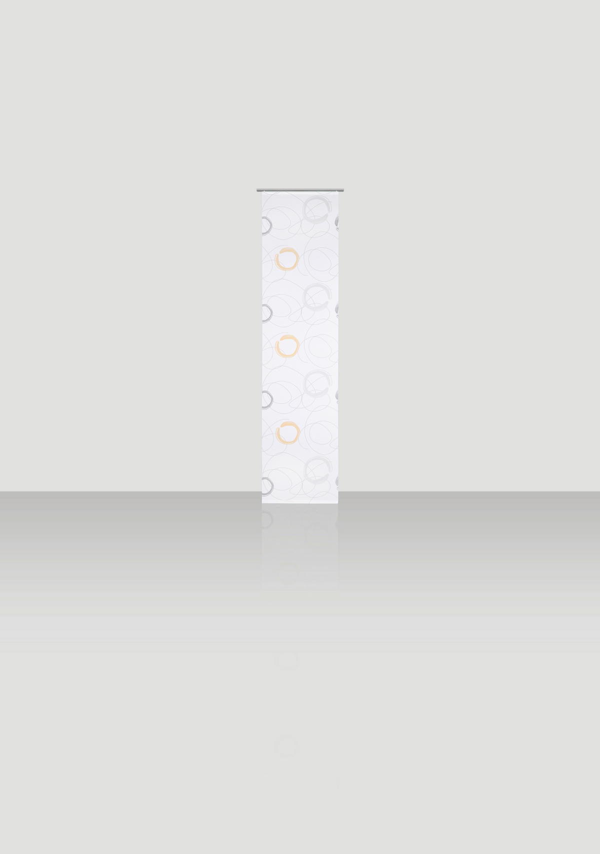 LAPFÜGGÖNY sárga, szürke, fehér  - sárga/fehér, Design, textil (60/255cm) - Novel