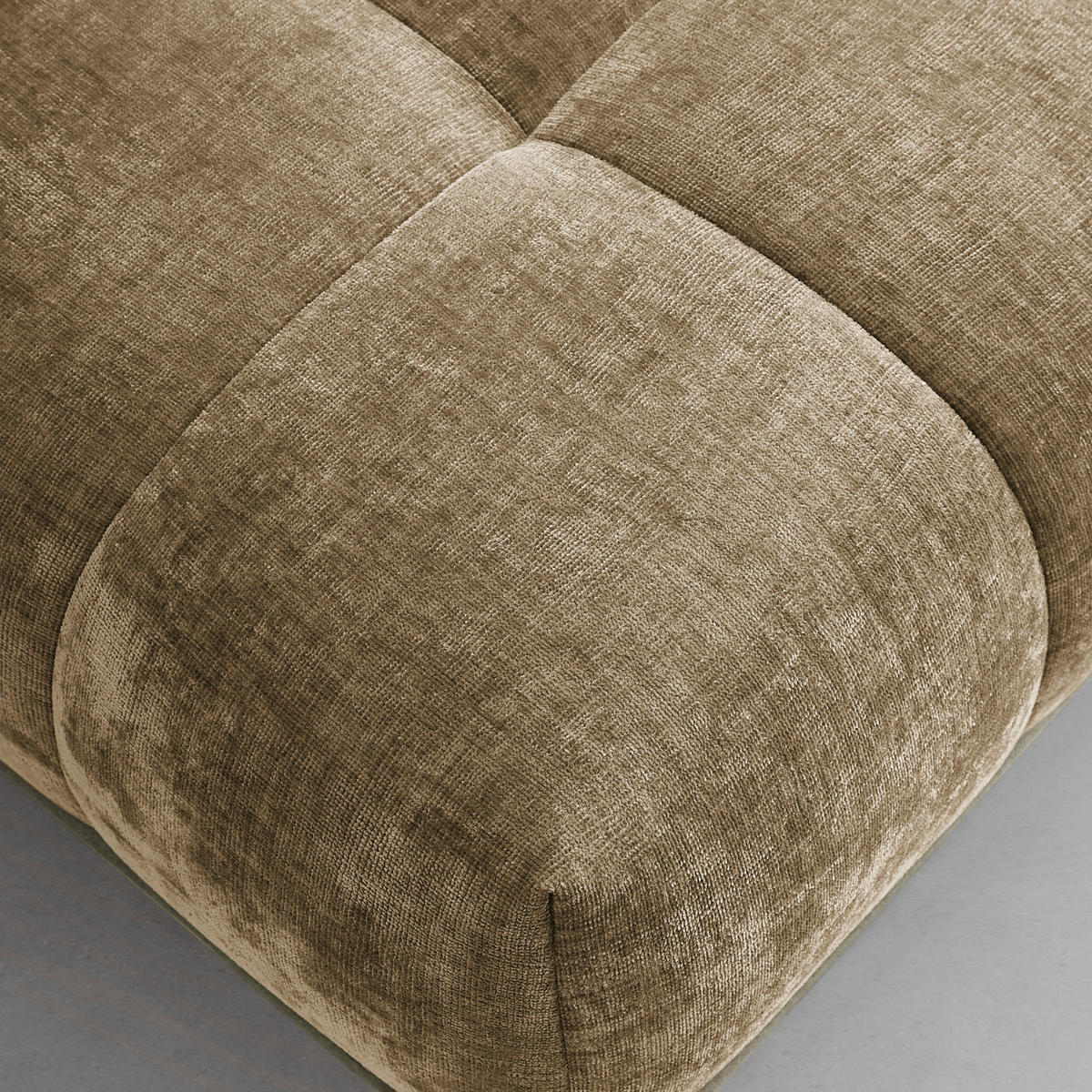 HÖRNSOFFA i olivgrön  - olivgrön/svart, Modern, metall/textil (184/67-87/262cm) - MID.YOU