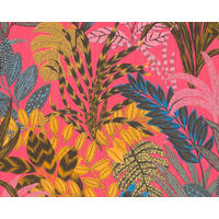 TAPETA VINILNA  plava, smeđa, ružičasta, zlatne boje, pink  - pink/ružičasta, Design, papir (53*1000cm)