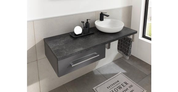 UNTERSCHRANK 60/20,9/48,8 cm - Chromfarben/Anthrazit, KONVENTIONELL, Holzwerkstoff/Metall (60/20,9/48,8cm) - Voleo