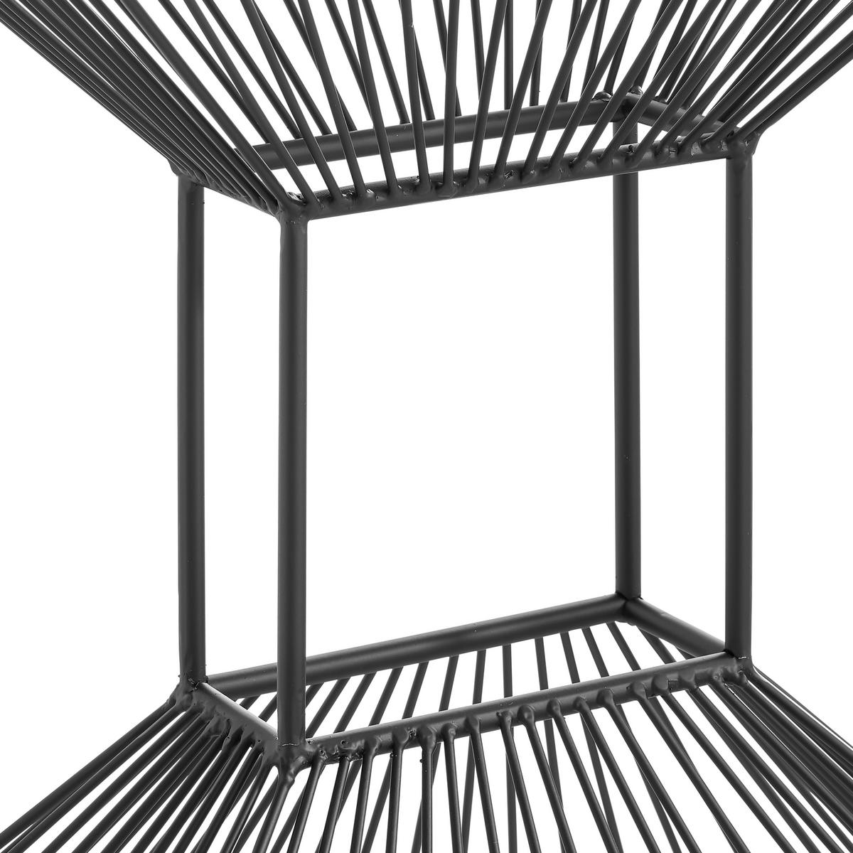 KISASZTAL Fém, Üveg 56/36/56 cm  - Trend, Üveg/Fém (56/36/56cm) - Xora