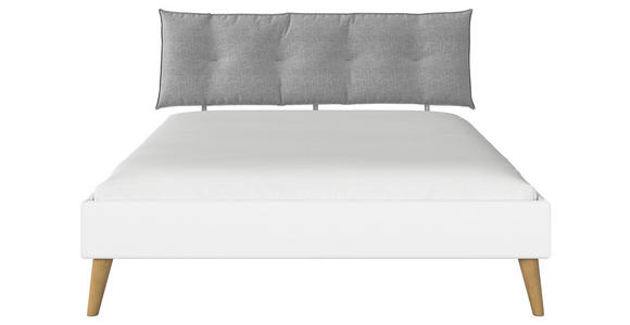 BETT 180/200 cm  in Weiß  - Wildeiche/Weiß, Design, Holz/Holzwerkstoff (180/200cm) - Carryhome