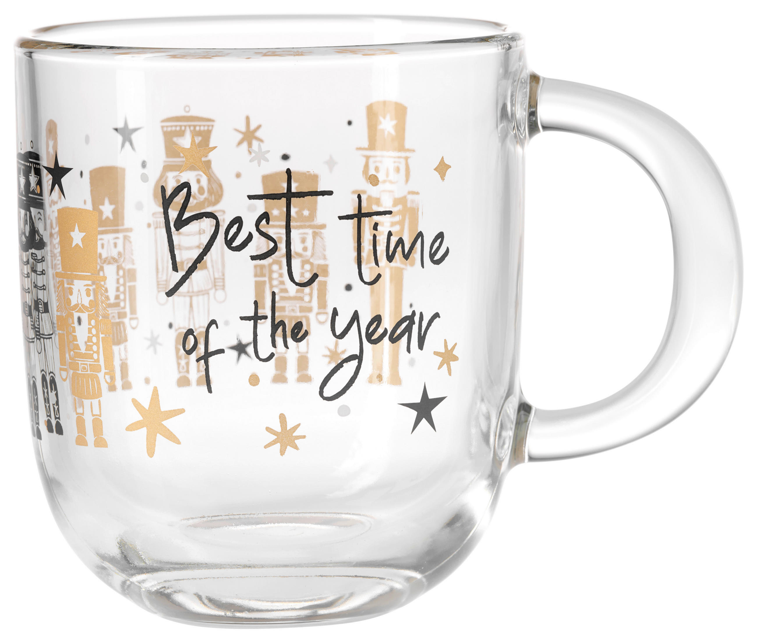 TASSE RIPOSO   400 ml  - Transparent/Goldfarben, LIFESTYLE, Glas (14/15/8,7cm) - Leonardo