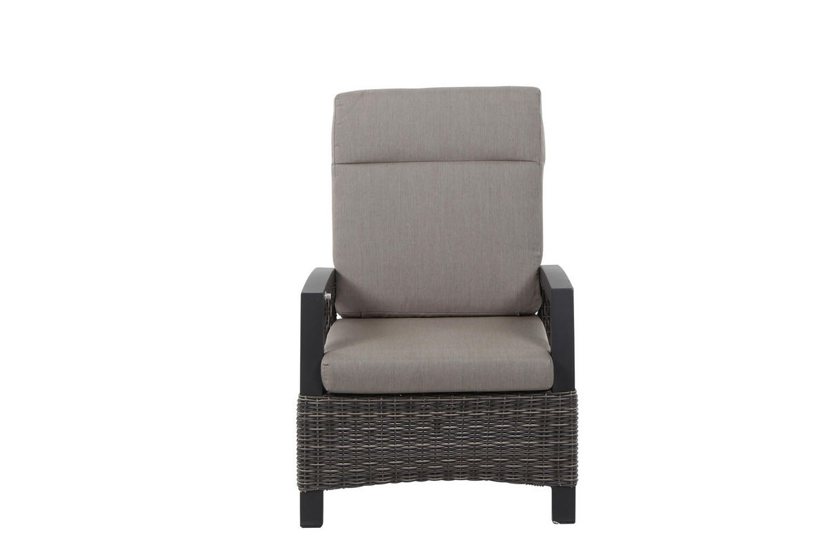 LOUNGEGARNITUR 4-teilig   72/206/103 cm Aluminium  - Grau, Basics, Keramik/Kunststoff (72/206/103cm) - Siena Garden