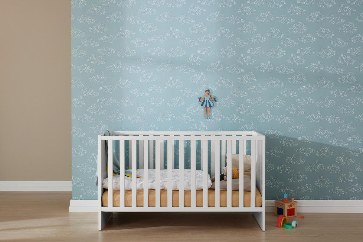 OTROŠKA POSTELJICA Little Snu bukev masivno 145/75/83 cm bela  - bela, Basics, leseni material/les (145/75/83cm) - Paidi