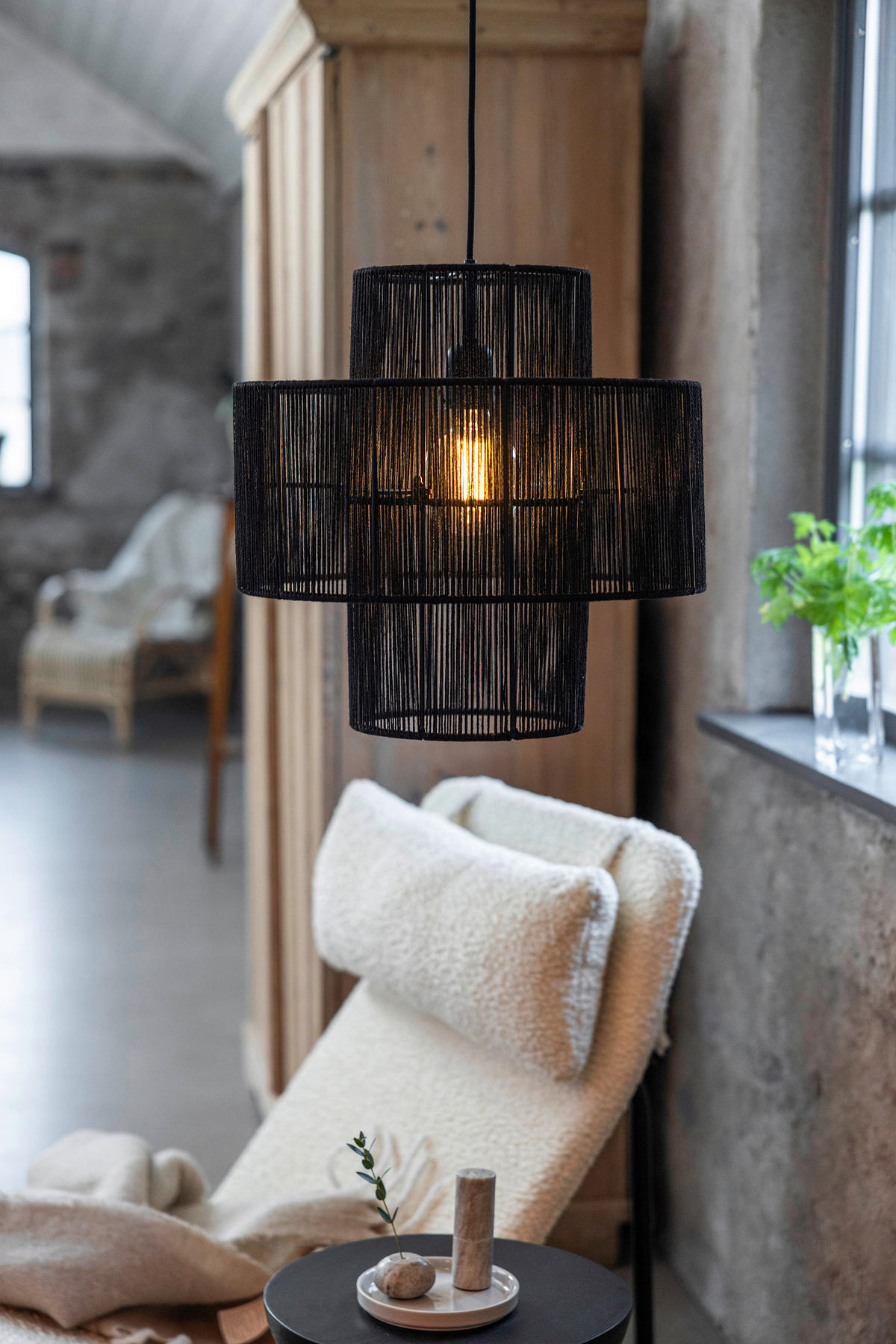 PENDELLEUCHTE 40/41/40 cm  - Schwarz, Basics (40/41/40cm) - Markslöjd